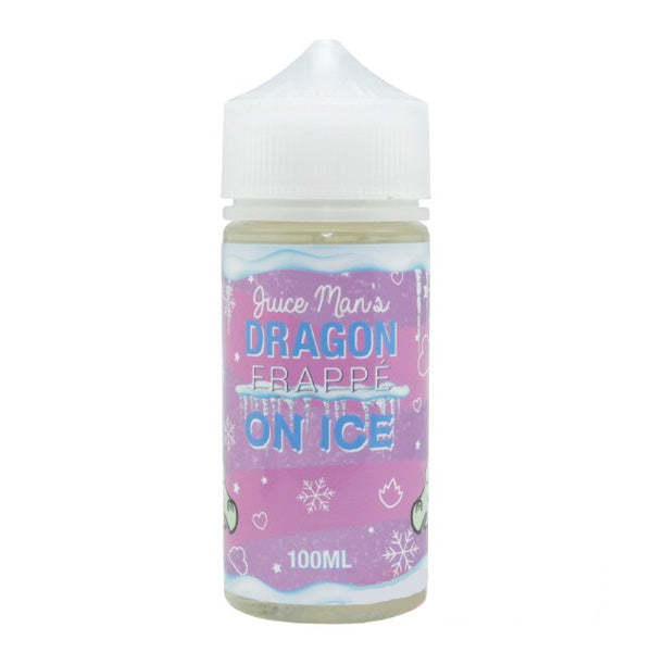 Juice Man Series E-Liquid | 100mL | 3mg | Freebase | Dragon Frappe On Ice Bottle