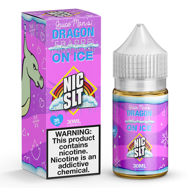 Juice Man Series E-Liquid | 100mL | 35mg | Freebase | Dragon Frappe On Ice with Packaging