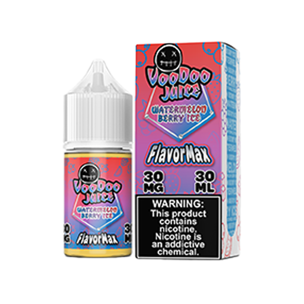 Voodoo Juice FlavorMax Salt Series E-Liquid | 30mL | 30mg | Watermelon Berry Ice with packaging
