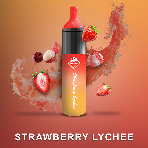 Tugpod EVO Disposable | 4500 Puffs | 10mL | Strawberry Lychee