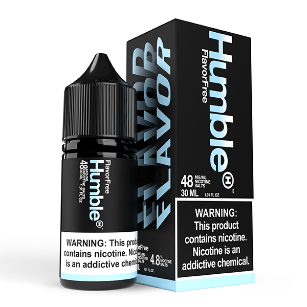 Humble Salt Series E-Liquid | 48mg | 30mL | Salt Nic | Flavor Free with packaging