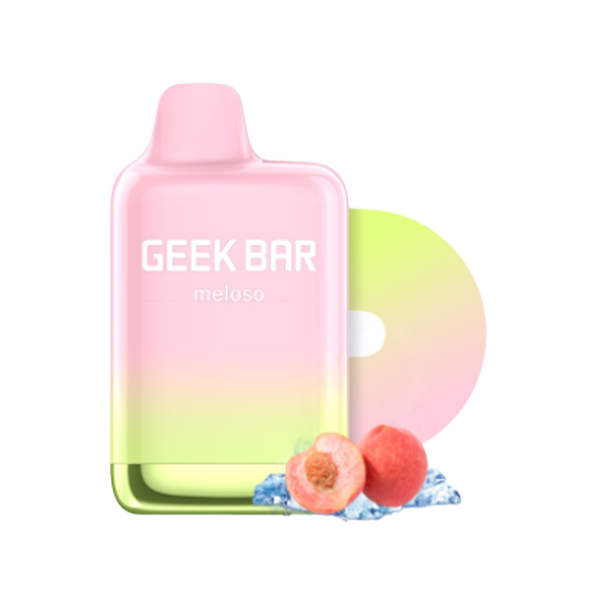 Geek Bar Meloso Max Disposable | 9000 Puffs | 14mL | 50mg | Peach Ice