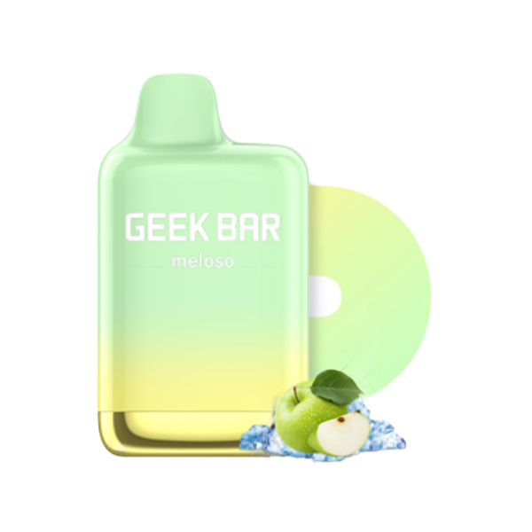 Geek Bar Meloso Max Disposable | 9000 Puffs | 14mL | 50mg | Sour Apple Ice