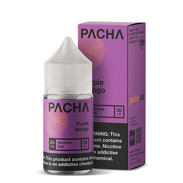 Pachamama TFN Salt Series E-Liquid | 30mL | 25mg | Salt Nic | Purple Mango With Packaging