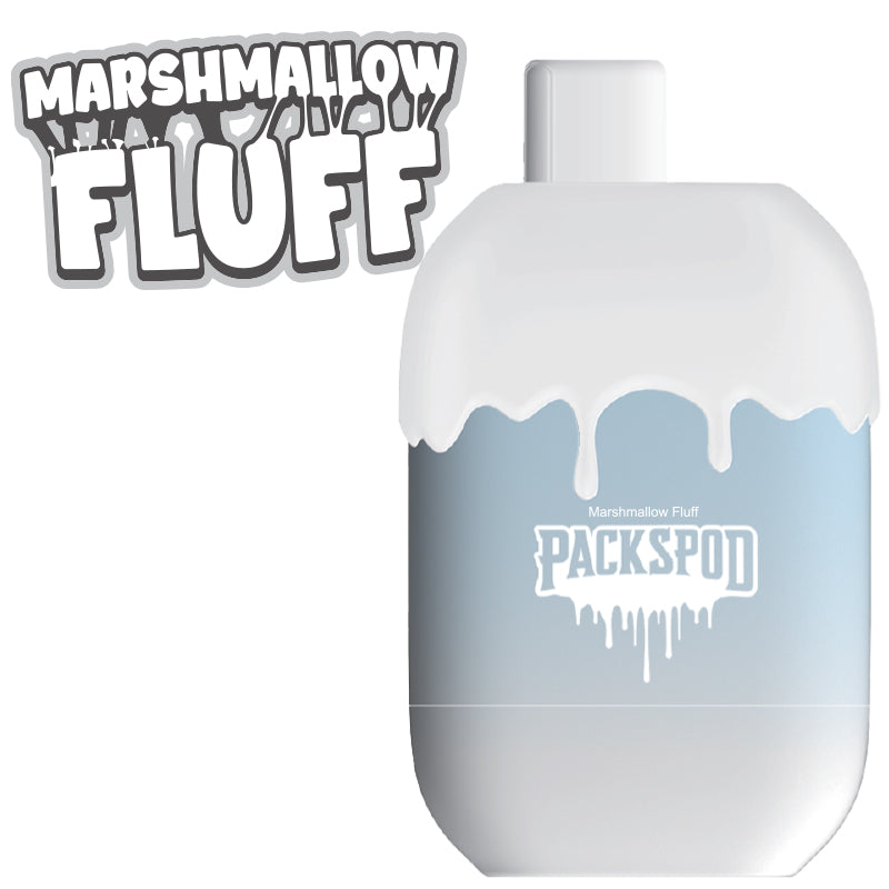 Packspod Disposable | 5000 Puffs | 12mL | 50mg | Marshmallow Fluff Sweet Cloud