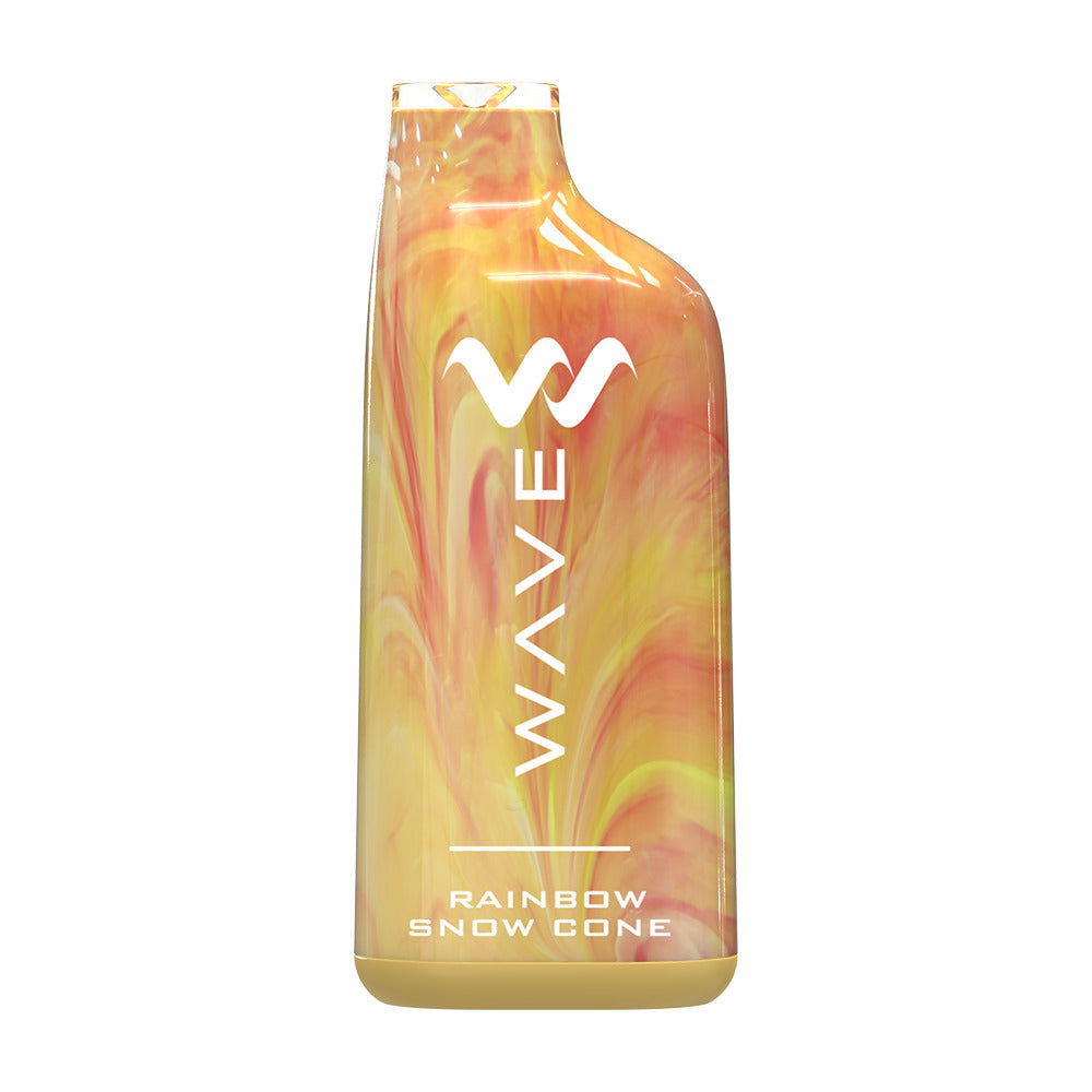 Wave Nicotine Disposable | 8000 Puff | 18mL | 50mg | Rainbow Snow Cone