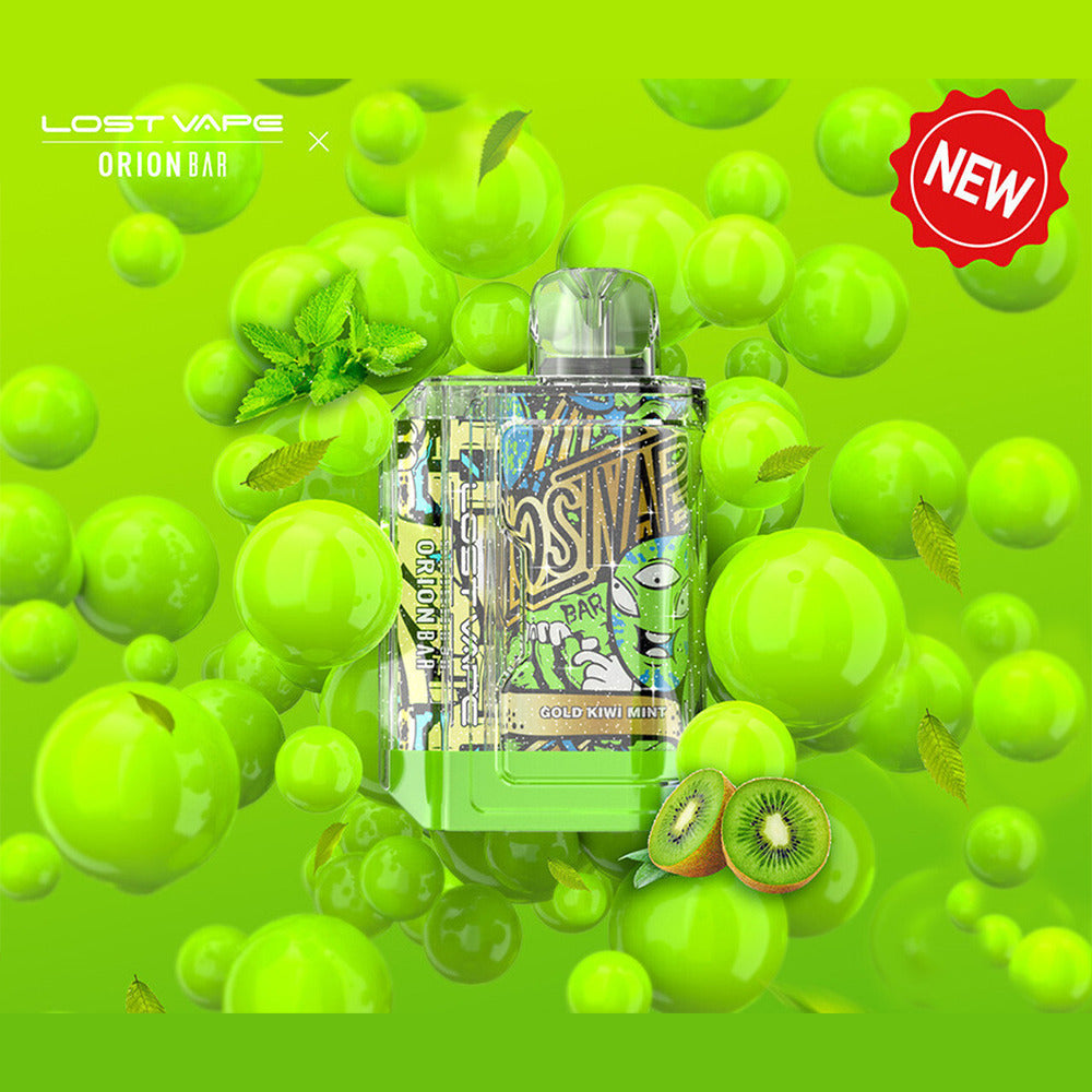 Orion Bar Disposable | 7500 Puff | 18mL | 50mg | Gold Kiwi Mint
