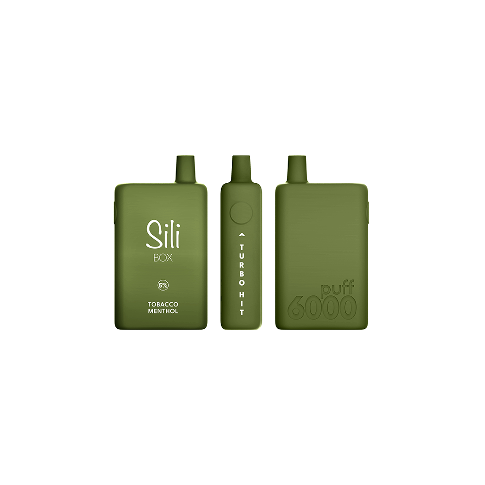 Sili Box Disposable | 6000 Puffs | 16mL | Tobacco Menthol