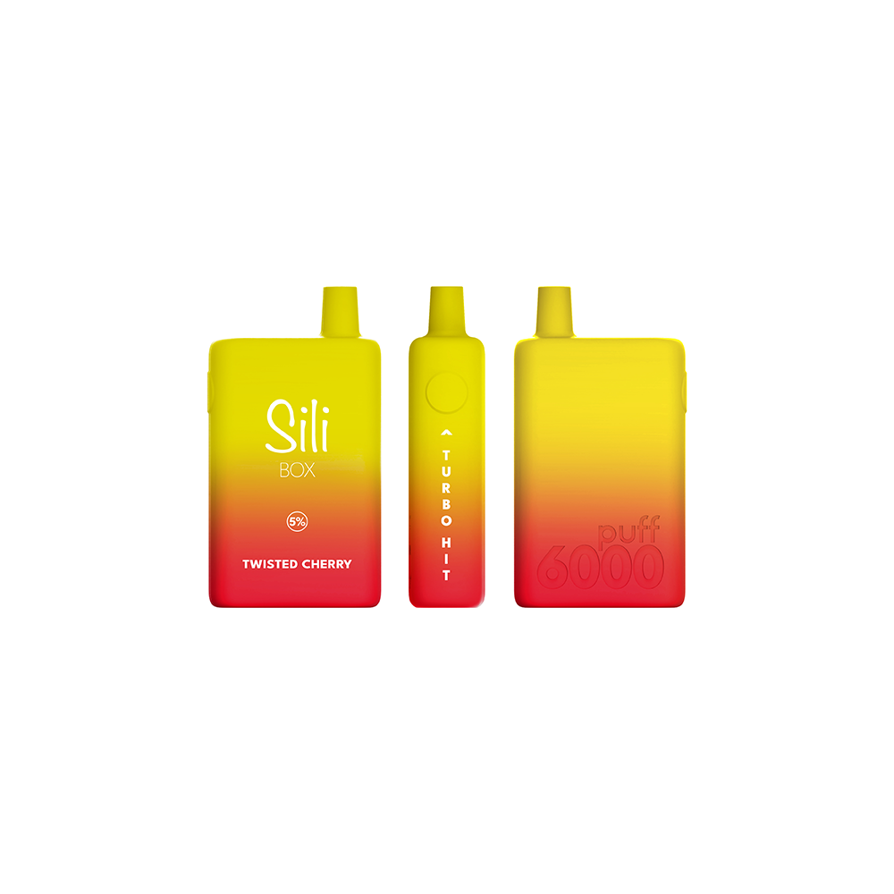 Sili Box Disposable | 6000 Puffs | 16mL | Twisted Cherry