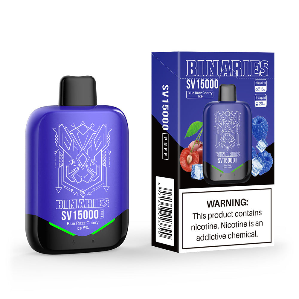 HorizonTech Binaries Cabin Disposable SV | 15000 Puffs | 20mL | Blue Razz Cherry Ice with Packaging