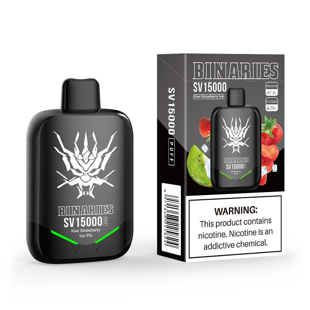 HorizonTech Binaries Cabin Disposable SV | 15000 Puffs | 20mL | Kiwi Strawberry Ice with Packaging