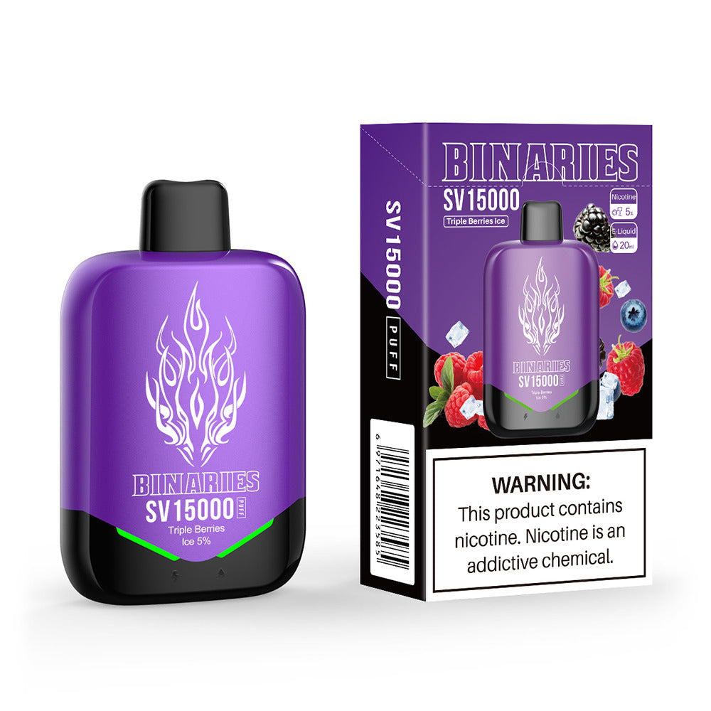 HorizonTech Binaries Cabin Disposable SV | 15000 Puffs | 20mL | Triple Berries Ice with Packaging