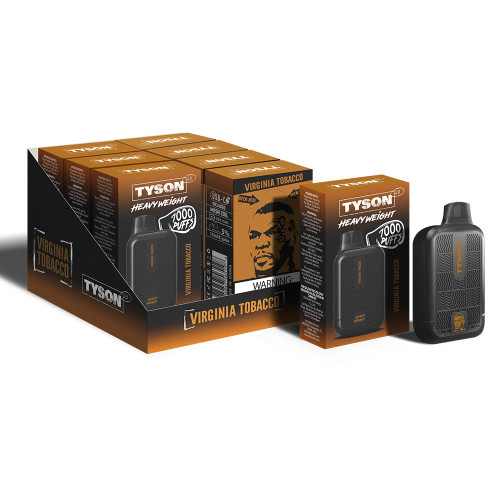 Tyson 2.0 Heavy Weight Disposable | 7000 Puffs | 15mL | 50mg | Virginia Tobacco with Packaging