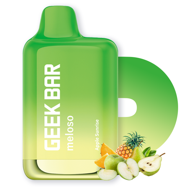 Geek Bar Meloso Max Disposable | 9000 Puffs | 14mL | 50mg | Apple Sunrise