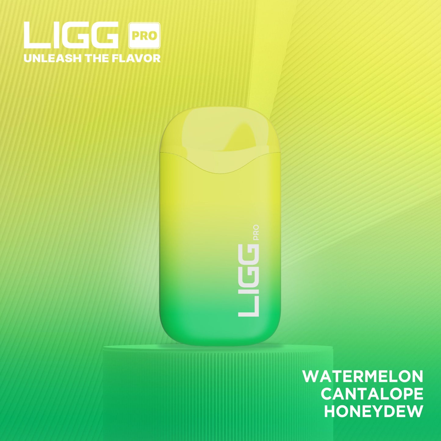 Ligg Pro Disposable | 5500 Puffs | 14mL | 50mg | Watermelon Cantaloupe Honeydew