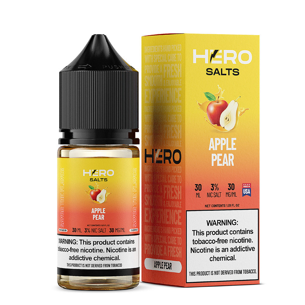 Hero Salts E-Liquid-Apple Pear, 30mL