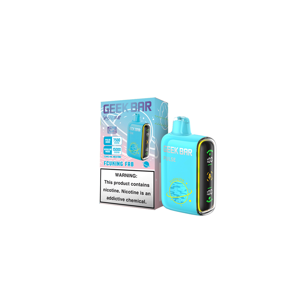 Geek Bar Pulse Disposable | 15000 Puffs | 16mL | 50mg | Fcuking FAB with Packaging