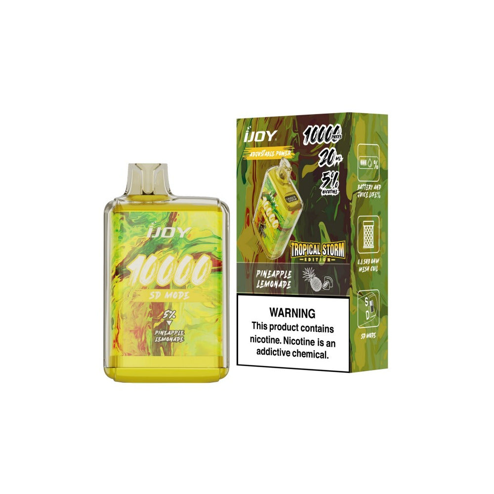 IJoy Bar SD10000 Disposable |10000 Puffs | 20mL | 50mg | Pineapple Lemonade with Packaging
