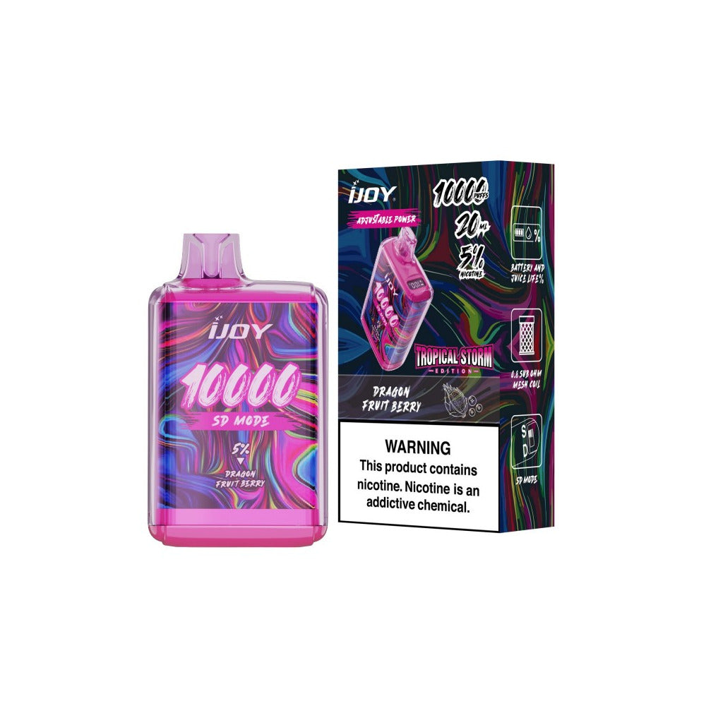 IJoy Bar SD10000 Disposable |10000 Puffs | 20mL | 50mg | Dragon Fruit Berry with Packaging