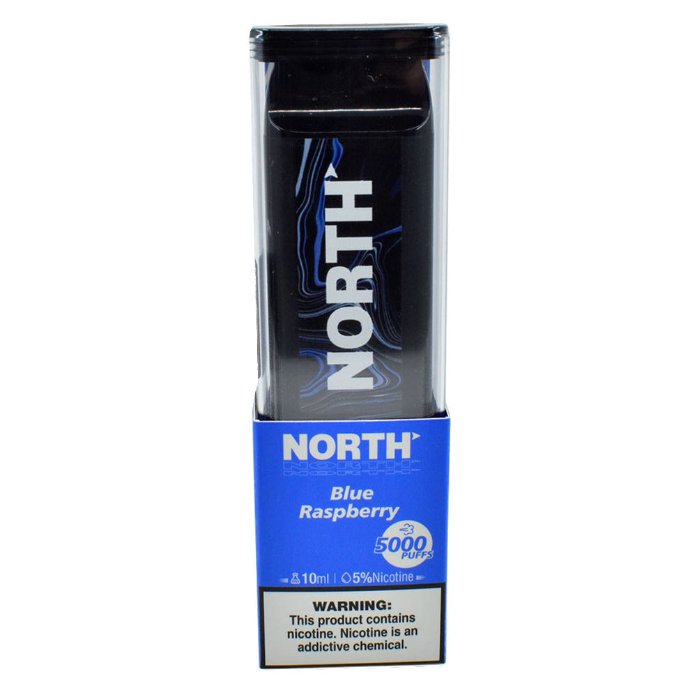 North Disposable | 5000 Puffs | 10mL | 50mg | Blue Raspberry with packaging