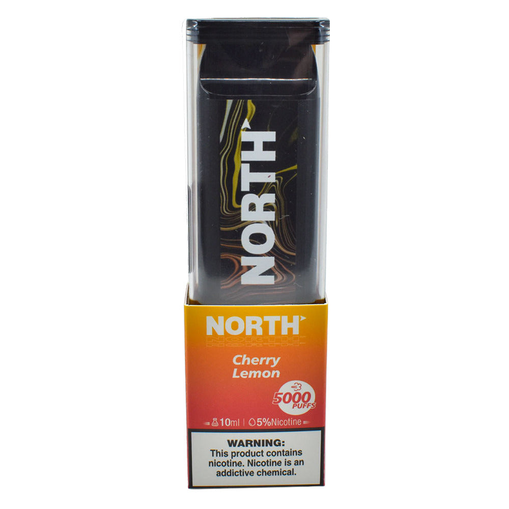 North Disposable | 5000 Puffs | 10mL | 50mg | Cherry Lemon with packaging