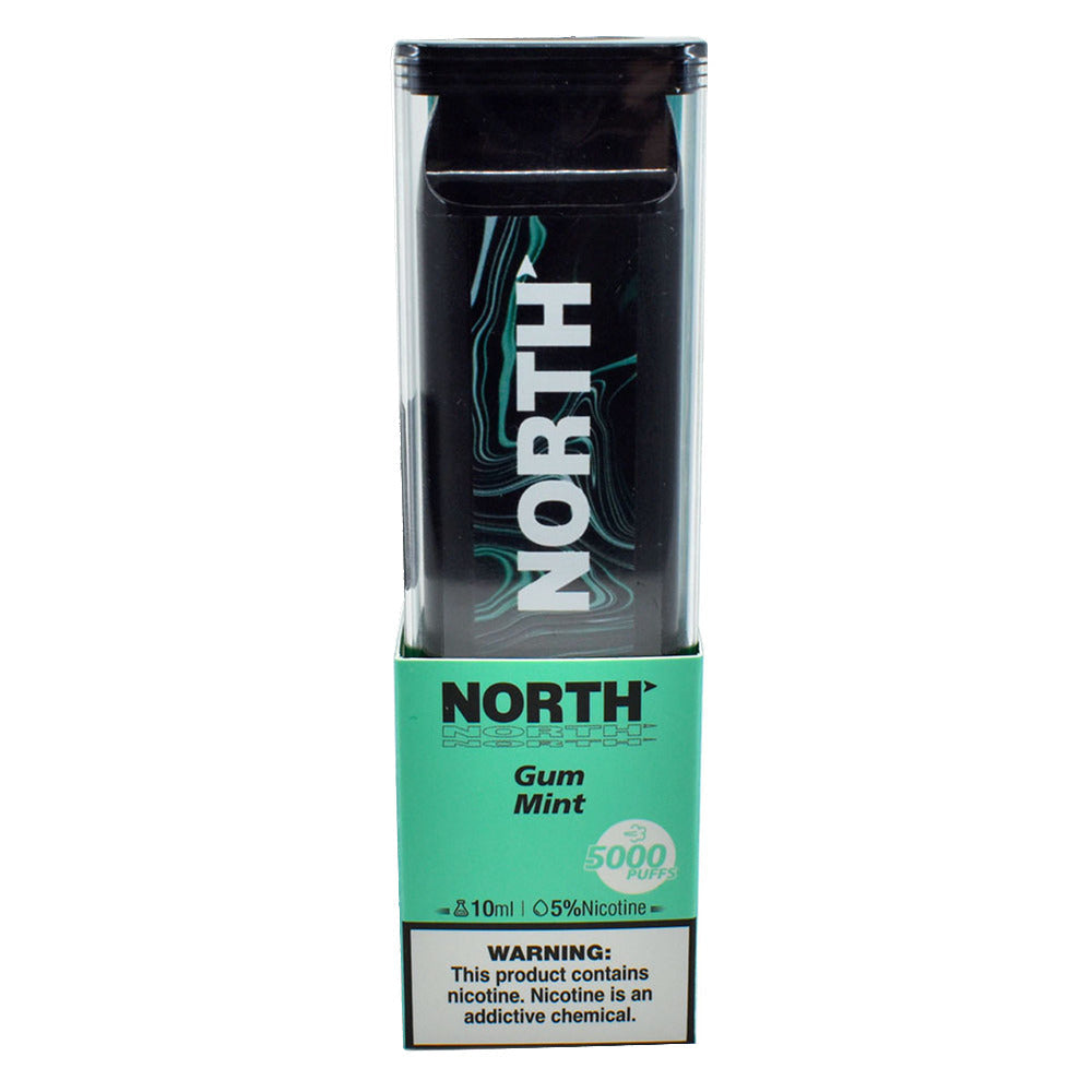 North Disposable | 5000 Puffs | 10mL | 50mg | Gum Mint with packaging