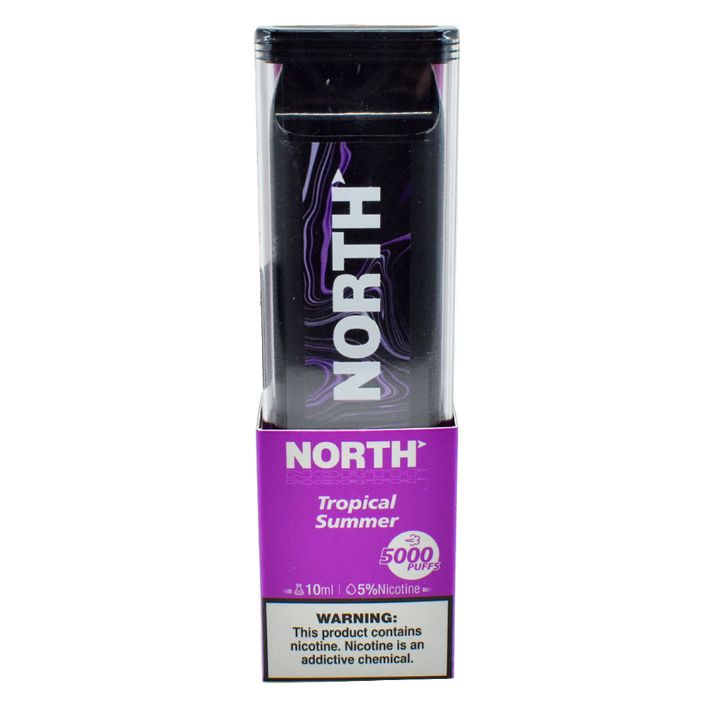 North Disposable | 5000 Puffs | 10mL | 50mg | Tropical Summer with packaging
