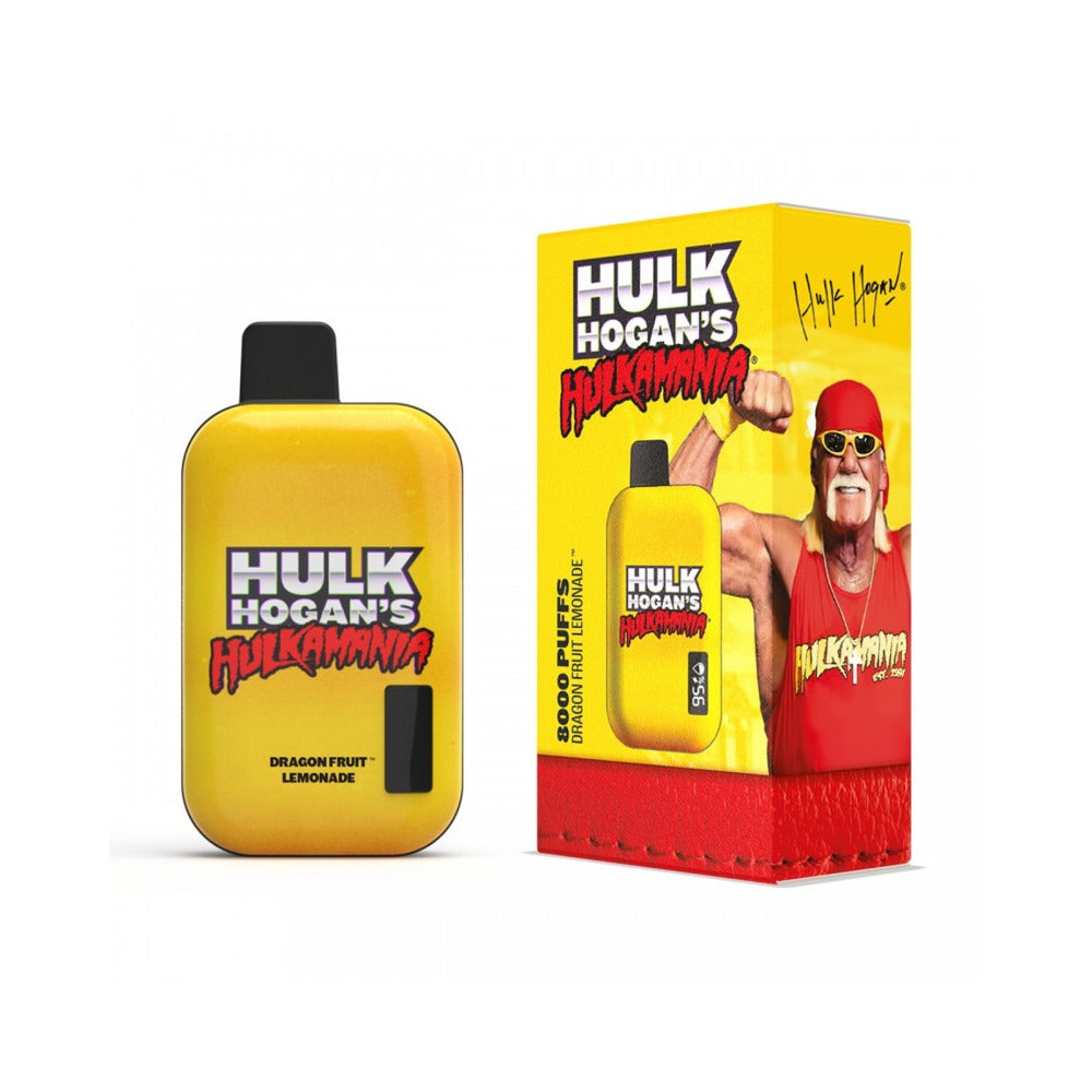 Hulk Hogan Disposables | 8000 Puffs | 18mL | 50mg | Dragon Fruit Lemonade with packaging