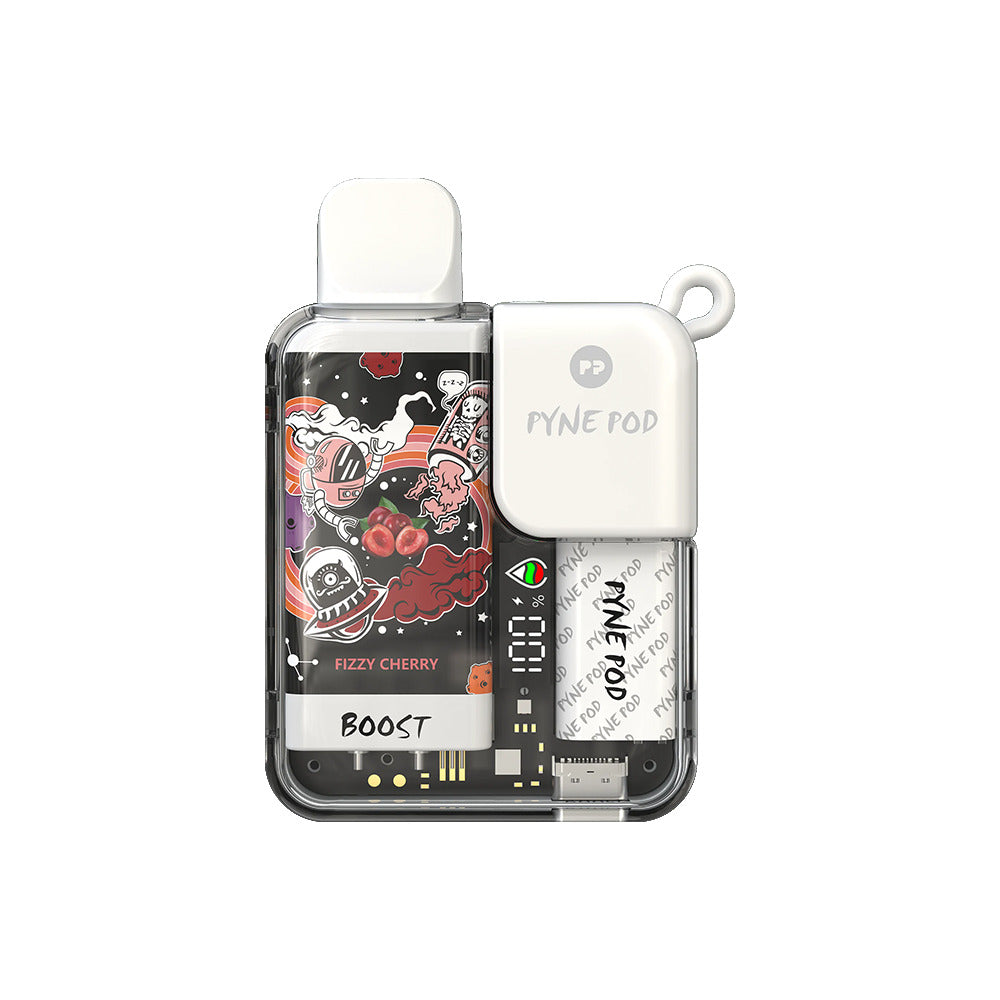 Pyne Pod Boost Disposable | 8500 Puffs | 10mL | 50mg | Fizzy Cherry