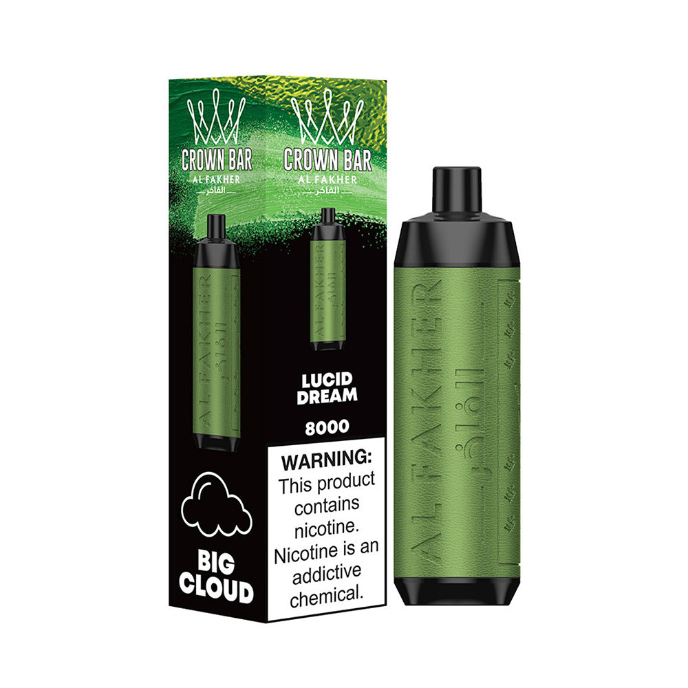 Crown Bar AF8000 Disposable | 8000 Puffs | 18mL | 50mg | Lucid Dream with packaging