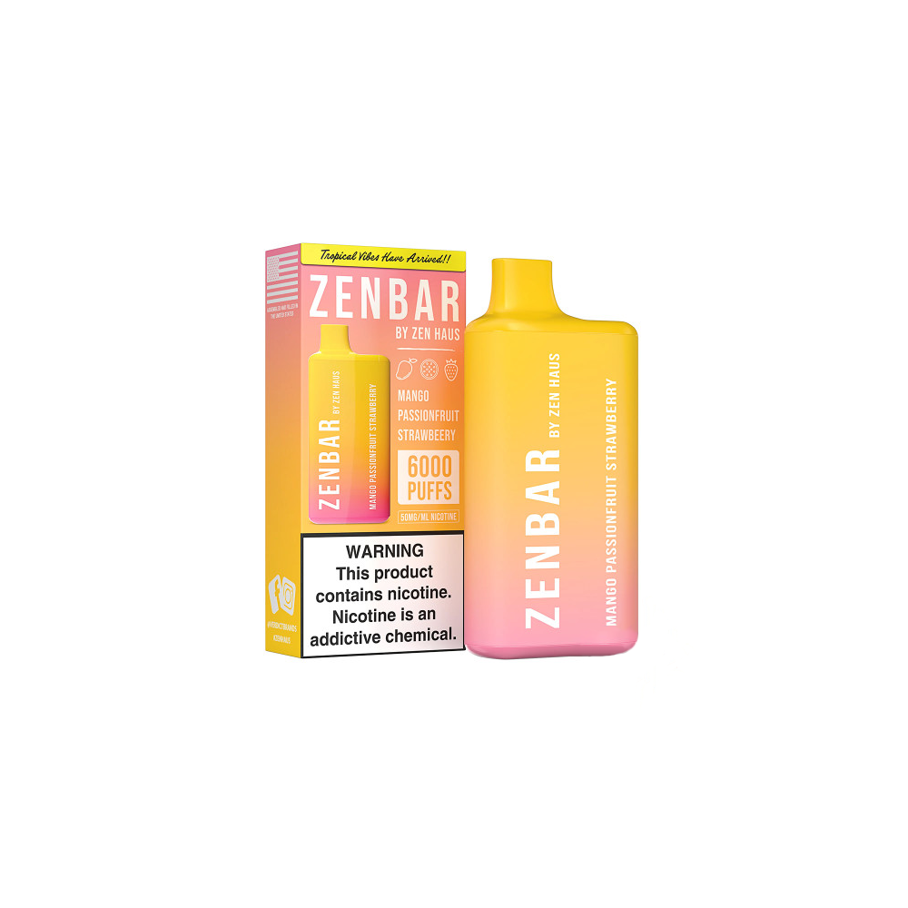 Zen Bar Disposable | 6000 Puffs | 13mL | 50mg | Nirvana with packaging