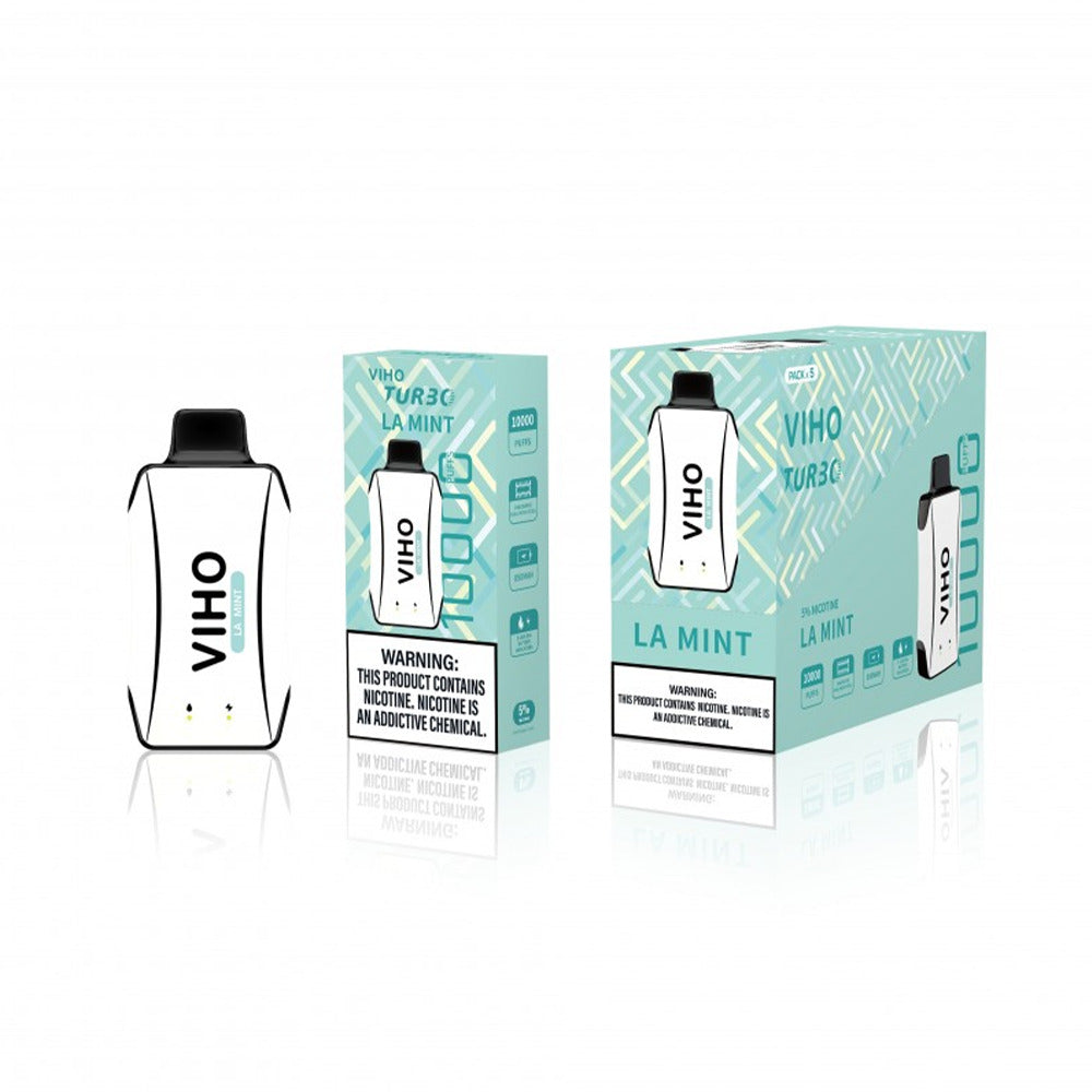 Viho Turbo Disposable | 10000 Puffs | 17mL | 50mg | LA Mint with packaging