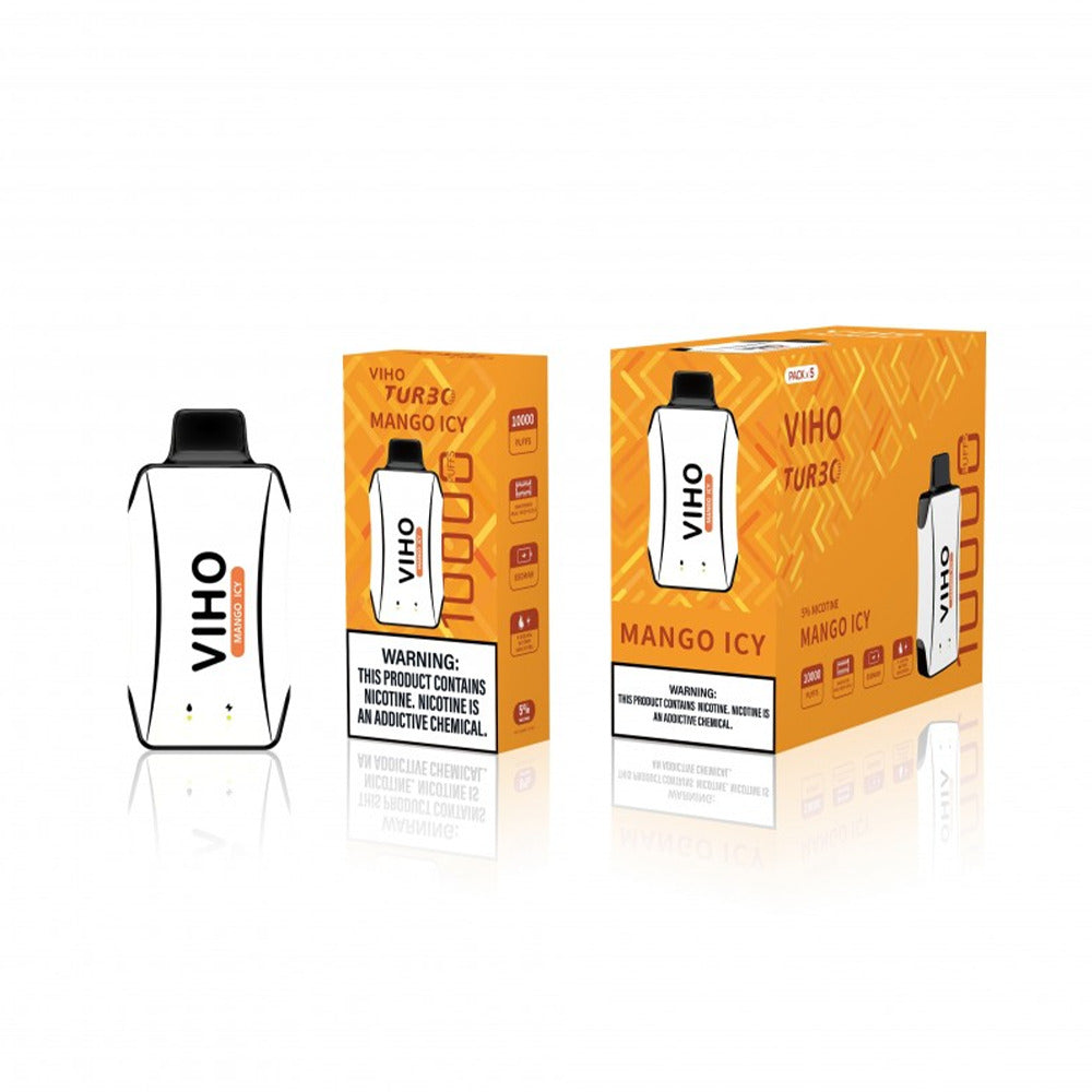 Viho Turbo Disposable | 10000 Puffs | 17mL | 50mg | Mango Icy with packaging