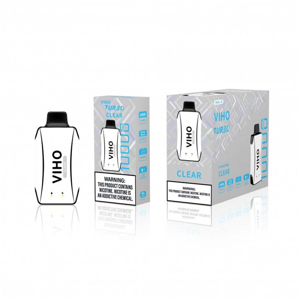 Viho Turbo Disposable | 10000 Puffs | 17mL | 50mg | Clear with packaging
