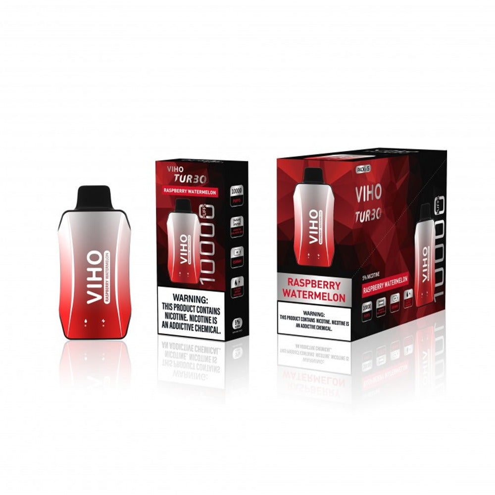 Viho Turbo Disposable | 10000 Puffs | 17mL | 50mg | Raspberry Watermelon with packaging