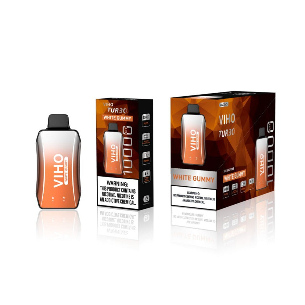 Viho Turbo Disposable | 10000 Puffs | 17mL | 50mg | White Gummy with packaging