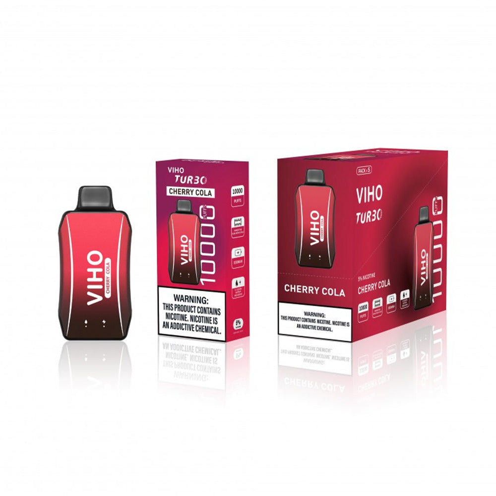 Viho Turbo Disposable | 10000 Puffs | 17mL | 50mg | Cherry Cola with packaging