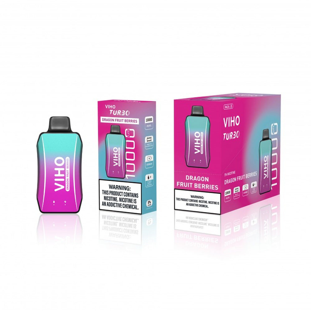 Viho Turbo Disposable | 10000 Puffs | 17mL | 50mg | Dragon Fruit Berries with packaging