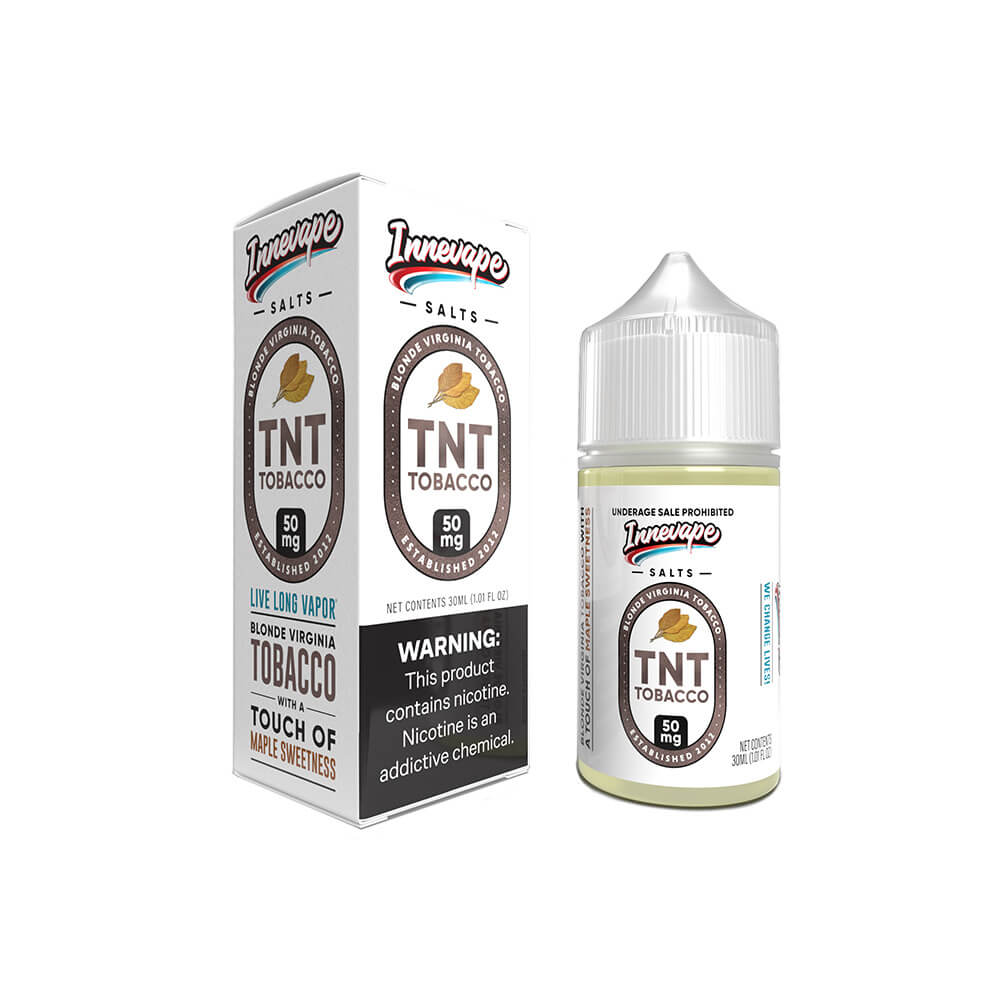 Innevape SALTS E-Liquid - TNT Tobacco, 30mL with Packaging