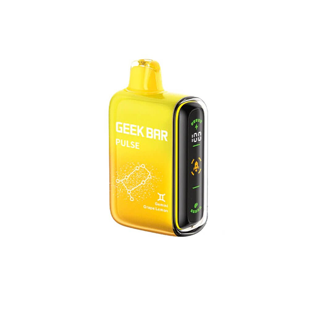 Geek Bar Pulse Disposable | 15000 Puffs | 16mL | 50mg | Grape Lemon