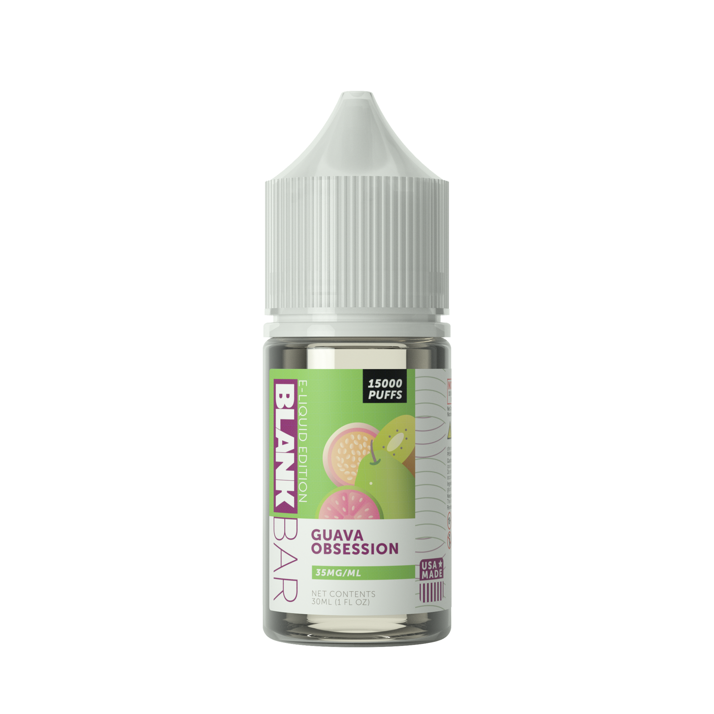 Blank Bar 15000 Puff Salt-Guava Obession, 30mL bottle