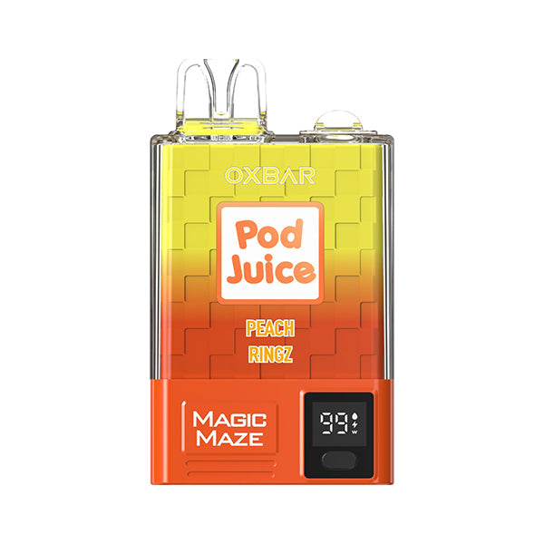 Oxbar Magic Maze Pro Disposable | 10000 puffs | 18mL | 50mg | Peach Ringz