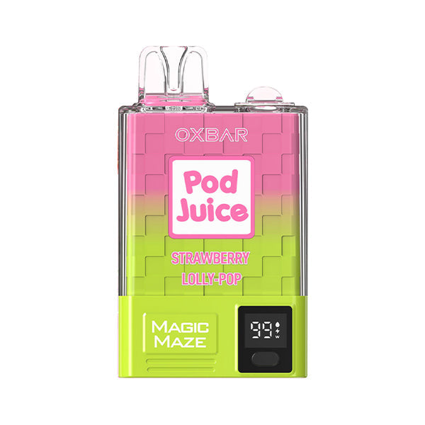 Oxbar Magic Maze Pro Disposable | 10000 puffs | 18mL | 50mg | Strawberry Lolly-Pop