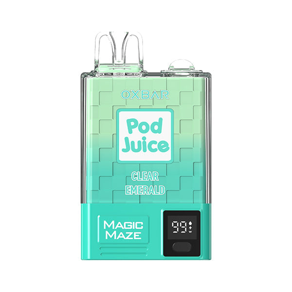 Oxbar Magic Maze Pro Disposable | 10000 puffs | 18mL | 50mg | Clear Emerald
