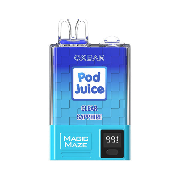 Oxbar Magic Maze Pro Disposable | 10000 puffs | 18mL | 50mg | Clear Sapphire