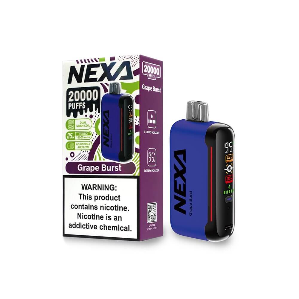 NEXA N20000 Disposable | 20000 Puffs | 20mL | 50mg | Grape-Burst with packaging