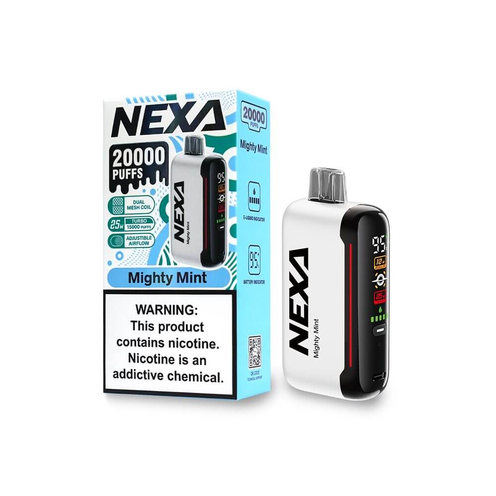 NEXA N20000 Disposable | 20000 Puffs | 20mL | 50mg | Mighty-Mint with packaging