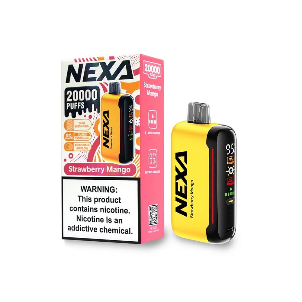 NEXA N20000 Disposable | 20000 Puffs | 20mL | 50mg | Strawberry-Mango with packaging