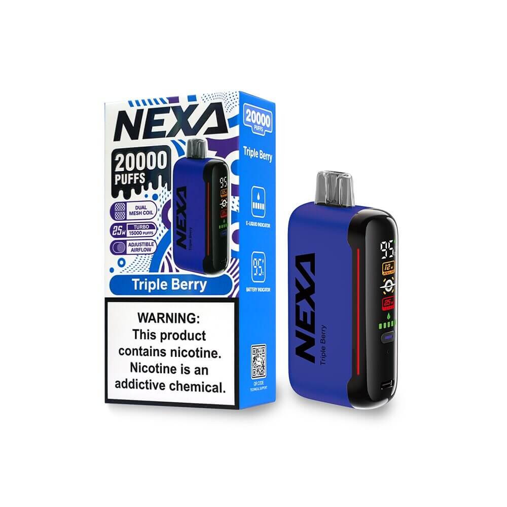 NEXA N20000 Disposable | 20000 Puffs | 20mL | 50mg | Triple-Berry with packaging