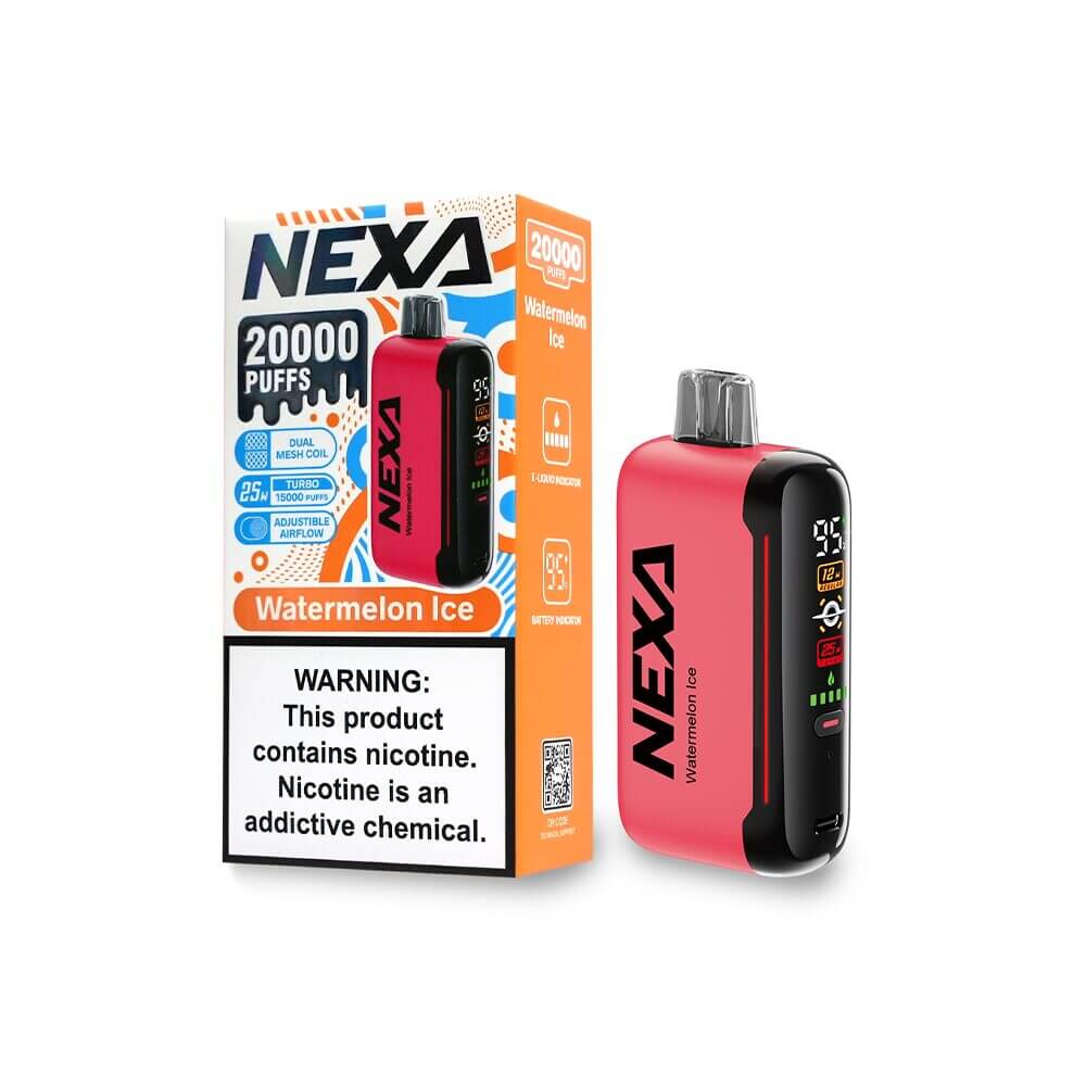 NEXA N20000 Disposable | 20000 Puffs | 20mL | 50mg | Watermelon-Ice with packaging